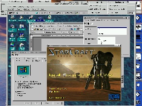 VMWare is an incredible PC emulator, seen here running NT Server 4.0.