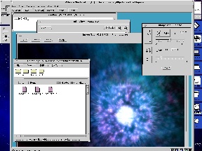 VMWare 3.1.1, seen here running Solaris8 x86 02/02 at 24bpp.